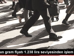 Altının gram fiyatı 1.238 lira düzeyinden süreç görüyor