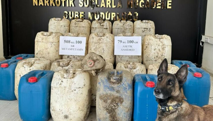 Hakkari’de 508 kilogram metamfetamin ele geçirildi
