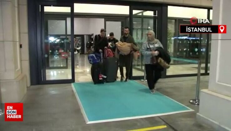 Gazze’den tahliye edilen 87 Türk ve KKTC vatandaşı Türkiye’ye getirildi