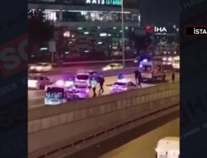 İstanbul Bayrampaşa’da otoyoldan geçmeye çalışan vatandaşın vefatına neden olan şoför kaçtı