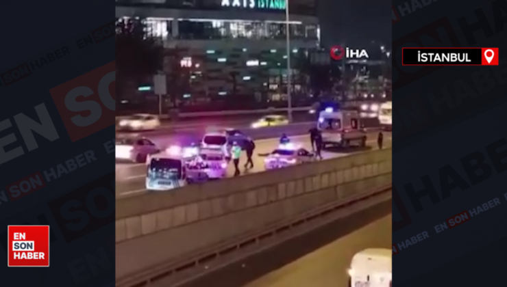 İstanbul Bayrampaşa’da otoyoldan geçmeye çalışan vatandaşın vefatına neden olan şoför kaçtı