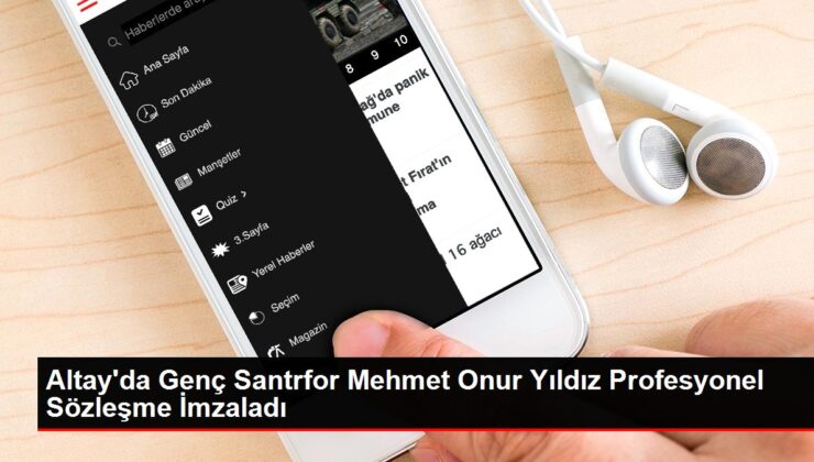 Altay’da Genç Santrfor Mehmet Onur Yıldız Profesyonel Kontrat İmzaladı