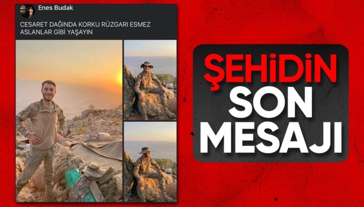 Şehit askerimizin son paylaşımı: Cüret dağında dehşet rüzgarı esmez