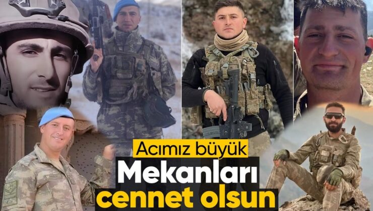 Türkiye’nin 6 vilayetine şehit ateşi düştü