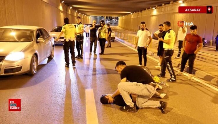 Aksaray’da oğlu kanlar içinde yerde yatan babanın çaresizliği yürekleri dağladı