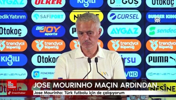 Jose Mourinho: Türk futbolu için de çalışıyorum