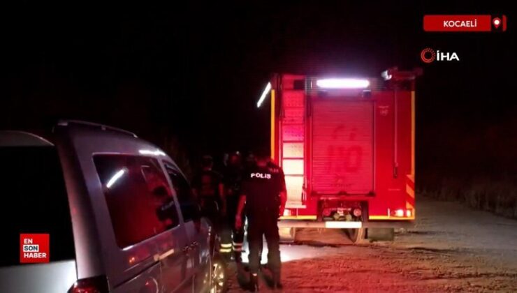 Kocaeli’de asılı kalan araçtan çıkmaya çalışırken uçuruma düştü