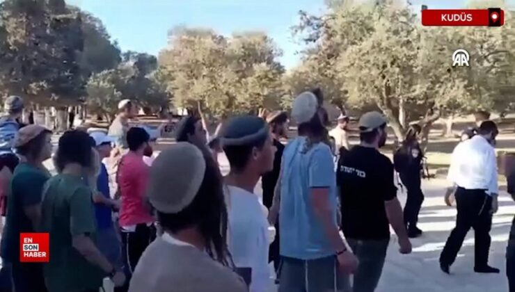 Kudüs’te yüzlerce fanatik Yahudi, Mescid-i Aksa’ya baskın düzenledi