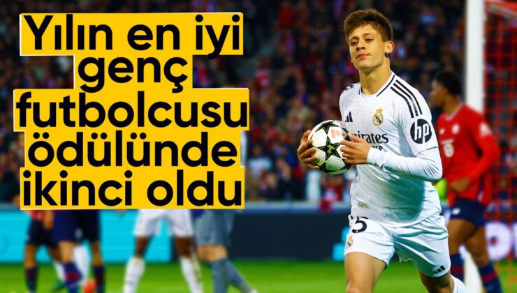 Arda Güler, yılın en âlâ genç futbolcusu ödülünde ikinci oldu