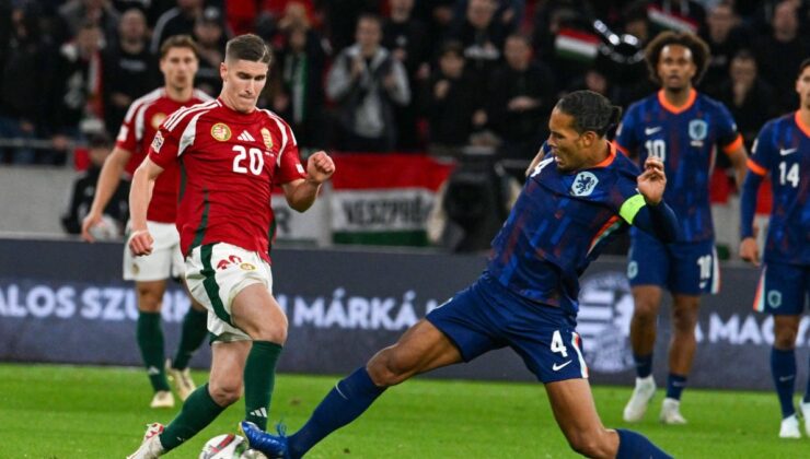 Hollanda 10 kişi kaldığı maçta Macaristan’la berabere kaldı