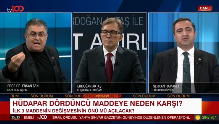 HÜDAPAR Sözcüsü Ramanlı’dan Ersan Şen’e Hitler benzetmesi