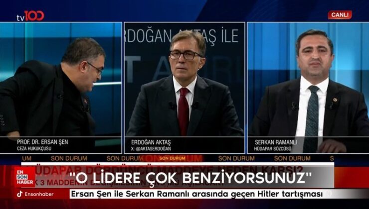 HÜDAPAR Sözcüsü Ramanlı’dan Ersan Şen’e Hitler benzetmesi