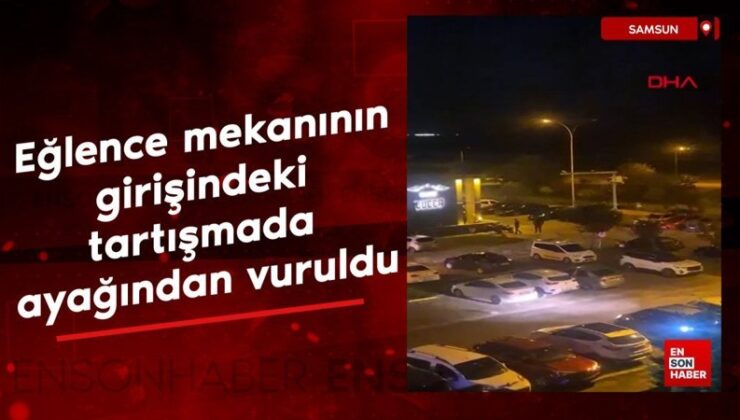 Samsun’da cümbüş yeri girişinde arbede