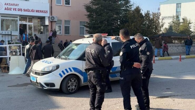 Aksaray’da diş hastanesinde dirgenli taarruz