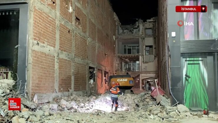 İstanbul’da binanın altında kalan emekçiyi kurtarma çalışmaları sürüyor