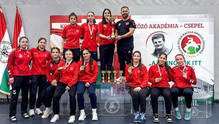 20 Yaş Altı Bayan Güreş Ulusal Grubu, Macaristan’da şampiyon oldu