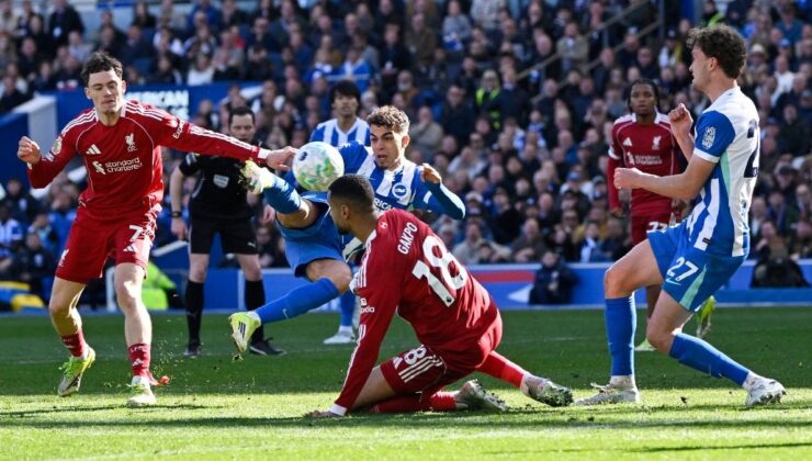 Premier Lig’de Liverpool, Brighton’a mağlup oldu