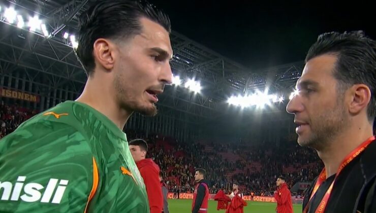 Uğurcan Çakır’ın İsmail Köybaşı’na söyledikleri kameralara yansıdı