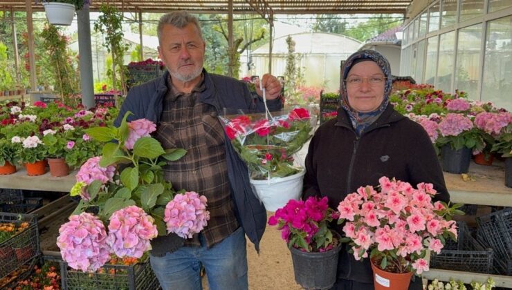 Samsun’da çiçekçiler Anneler Günü’ne hazır