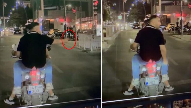 İstanbul’da infial yaratan görüntü! Silahını vatandaşlara doğrulttu